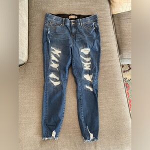Torrid Premium Stretch Distresses Bombshell Skinnies